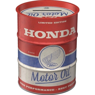 NOSTALGIC ART pokladnička HONDA red blue white