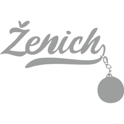 ON-DESIGN Potisk ŽENICH Barva: stříbrná, Velikost motivu: A5