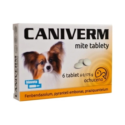 Caniverm mite pro psy a kočky 6 tablet x 0,175g – Zbozi.Blesk.cz