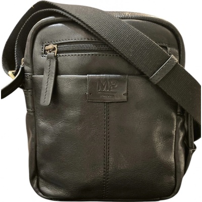 Marta Ponti pánská kožená crossbody černá c240006 preto