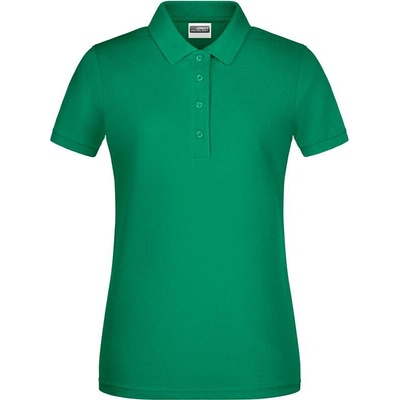 James & Nicholson JN 8009 Dámske piqué polo z bio bavlny zelená Irish