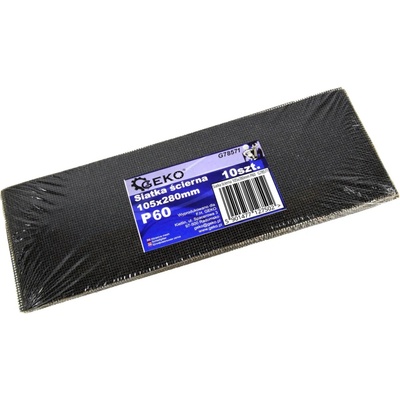 GEKO G78571 Brúsna sieťovina sieťka brúsenie 105x280mm 10ks P60