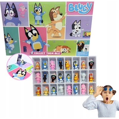 INTEREST Adventní kalendář pro děti - Bluey. Figurky.