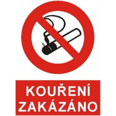 Bezpečnostní značky 4202 A5 plast Kouření zakázáno
