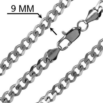 SILVEGO Moderná oceľová retiazka curb RRCN0133