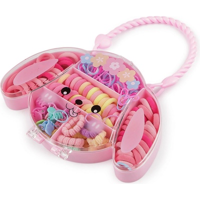 Prima-obchod Mini gumičky a sponky do vlasů v boxu, barva 2 mix pejsek
