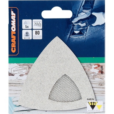Craftomat Brusná mřížka, 93 × 93 mm, zrnitost: 80, 5 ks 260925B712