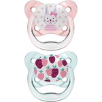 Dr. Brown's Бебешка залъгалка Dr. Brown's - PreVent, 0-6 месеца, 2 броя, розови (72239301760) - ozone