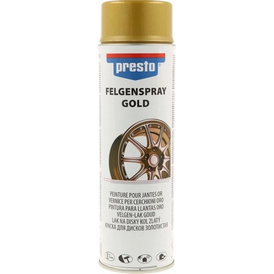 Presto Rallye sprej na disky - zlatý - 500 ml