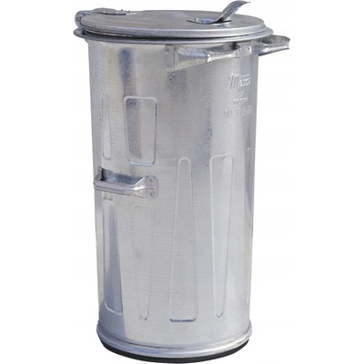 Meva kovový stříbrný 110 l s klapkou