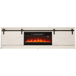 Cama meble RTV GRANERO + шкаф за камина 200x56.7x35 бяло/бяло гланц (10165474)