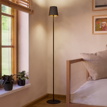 EGLO 901111 - Подова лампа FIORANA 1xE14/7, 5W/230V черна/кафява (EG901111)