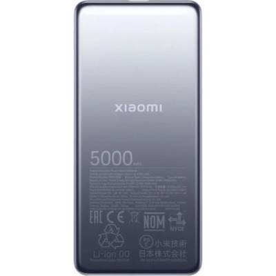 Xiaomi Преносима батерия Powerbank Ultra Slim 5000 mAh 20W Fast Charge Space Gray EU BHR9535GL (6941812780299)