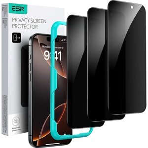 ESR Протектор за iPhone 17 Pro Max - ESR - Закалено стъкло за Privacy (3 броя) - Черен