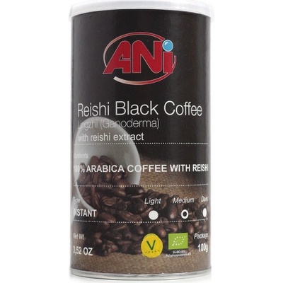 ANi Bio Reishi Čierna instantná káva Arabica 100 g