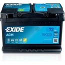 Exide 72Ah 760A (EK720)