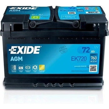 Exide 72Ah 760A (EK720)