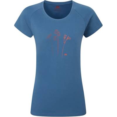 Mountain Equipment Дамска тениска Mountain Equipment Women's Mountain Flower Tee T-shirt - Stellar Blue - размер 38 (EU) (916-5950-0413)
