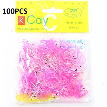 HARAHU Еднократни Гумички - Розова / Пъстра / 100бр kp24222 (24222)