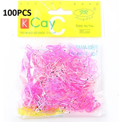 HARAHU Еднократни Гумички - Розова / Пъстра / 100бр kp24222 (24222)