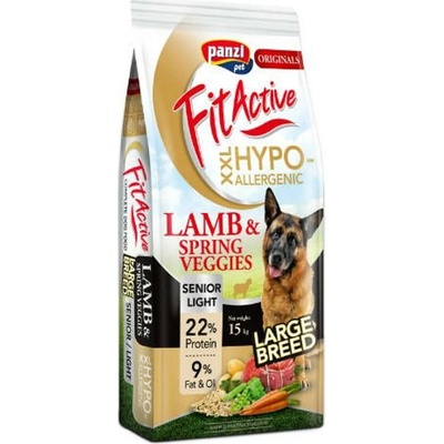 Panzi FitActive Originals Senior/Light Large Breed Hypoallergenic Lamb & Spring Veggies 15 kg