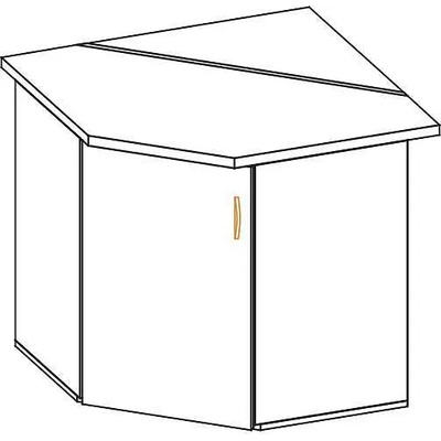 Долен ъглов шкаф Paula Кут Низ 1ДВ