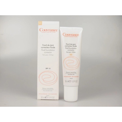 Avene Couvrance Fluid Foundation Corrector SPF15 1 Porcelain 30 ml