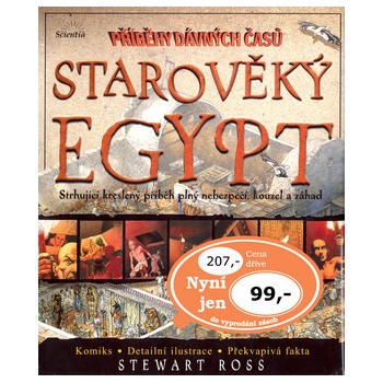 Starověký Egypt Příběh dávných časů -- Strhující kreslený příběh plný nebezpečí, kouzel a záhad - Stewart Ross, Richard Bonson