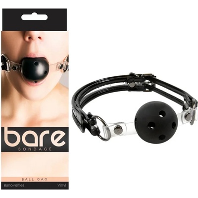 Топка за уста с отвори, сладка тишина - Bare Bondage Ballgag (NSTOYS0375)