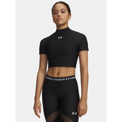 Under Armour Дамска тениска Under Armour HeatGear Crop Mock SS-BLK Under Armour | Cheren | ЖЕНИ | M