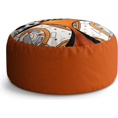 Sablio Taburet Circle Star Wars Ohnivé pozadí: 38x48 cm