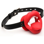 Master Series Vampire Vibrating Mouth Gag Red