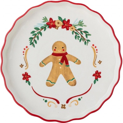 Bloomingville Keramická miska Jolly Gingerbread Cookie 26,5 cm