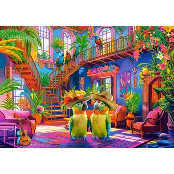 Image 1 of Castorland - Puzzle Parrots in Paradise - 500 piese