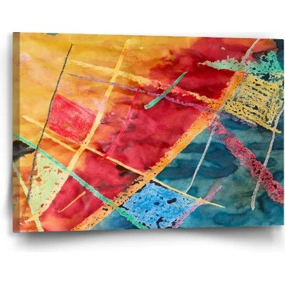 Sablio Obraz Farebné čiary - 90x60 cm