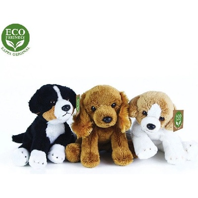 Rappa - Плюшено кученце в Бяло и кафяво, 15 см. , серия Еко приятели 204485-1