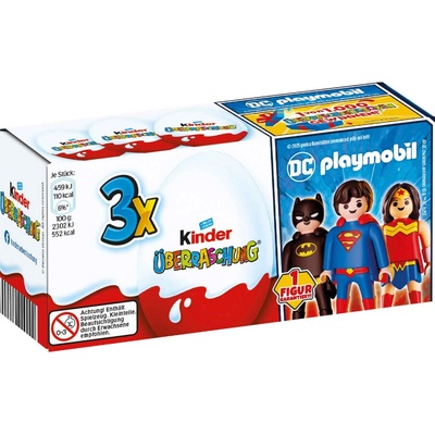 Kinder Playmobil čokoládové vajíčko s překvapením 3 ks 60 g