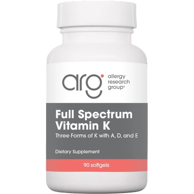 Allergy Research Group Витамин К - Пълен спектър - 90 гел-капсули
