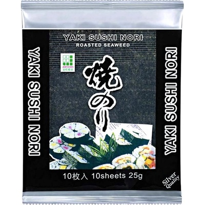 JHFOODS Yaki Sushi Nori Silver pražené mořské řasy 25 g