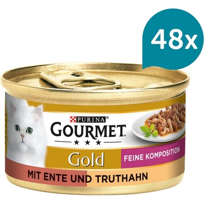 Gourmet Gold Feine Komposition kachna a krocaní maso 48 x 85 g