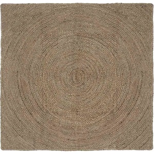 vidaXL Килими за помещение Сиво 120 x 120 cm юта (42010540)