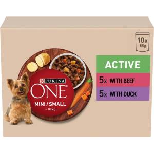 ONE Mini/small Active beef & duck 10x85 g