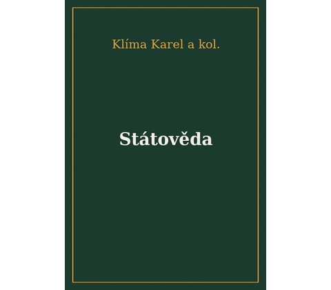 Státověda - Karel Klíma