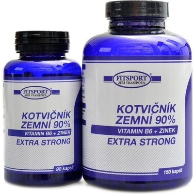 Fitsport Kotvičník zemní 90% + B6 + Zinek 150 kapslí