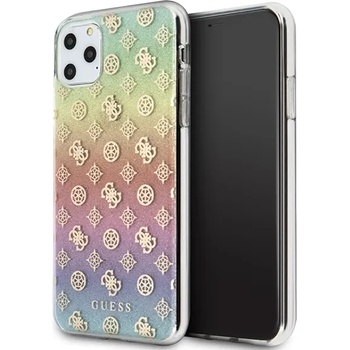 GUESS iPhone 11 Pro Max multicolor hard case Iridescent 4G Peony (GUHCN65PEOML)