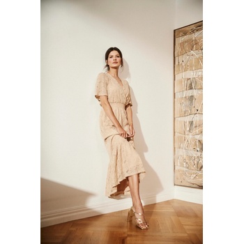 Moodo Кремави дантелени макси рокли Moodo | Bezhov | ЖЕНИ | XS