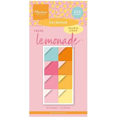 Marianne Design Sada oboustranných papírů 15 × 30 cm Fresh Lemonade 16 ks