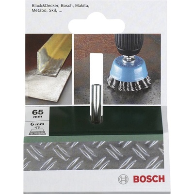 Bosch Accessories Misková kefa na vŕtačky - krútený drôt, priemer 65 mm = 65 mm Ø drieku 6 mm 2609256521 1 ks