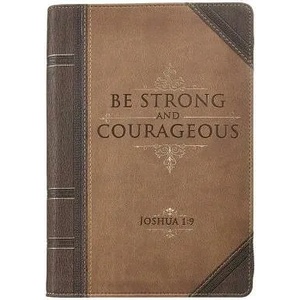Journal Lux-Leather with Zipper Be Strong Joshua 1: 9 | Christian Art Gifts (ISBN: 9781432113193)