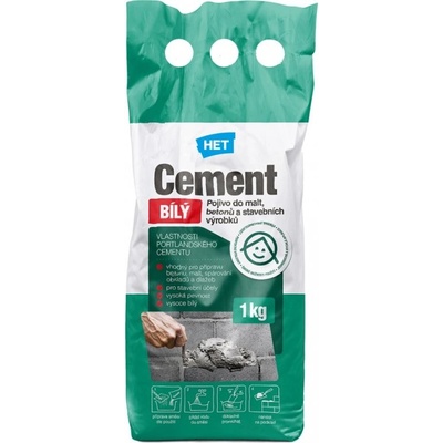 HET Cement biely 1kg